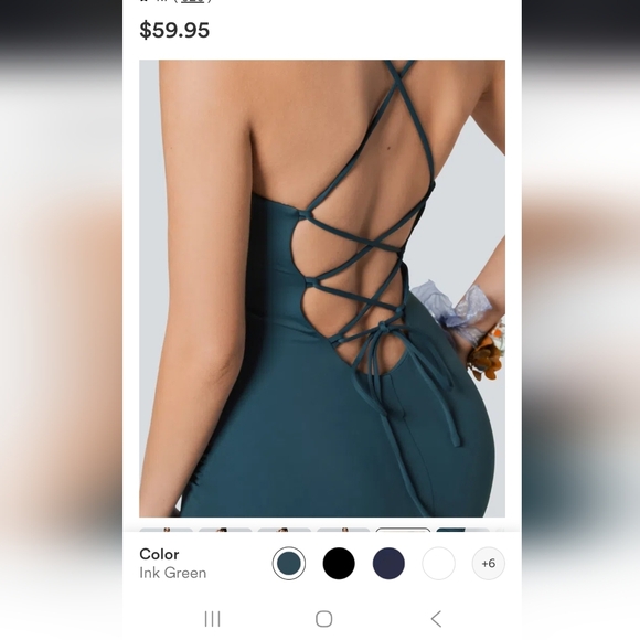 Halara Softlyzero Airy LaceUp Bodycon Dress - Picture 3 of 4